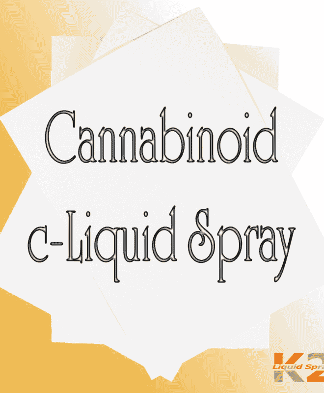 Cannabinoid c-Liquid spray on paper