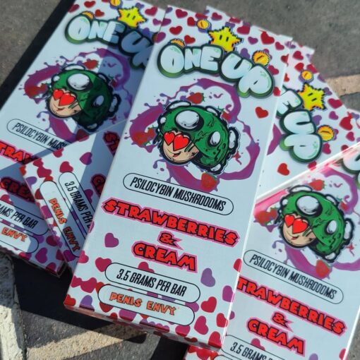 One up Strawberries and Cream bars